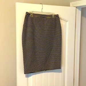Black and Tan diamond skirt